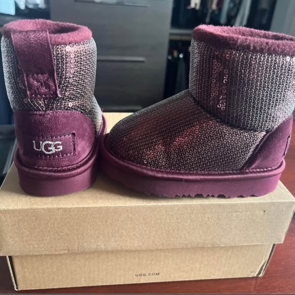 UGG Kids Sparkle Boots - Maroon